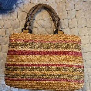 Colorful Straw Handbag
